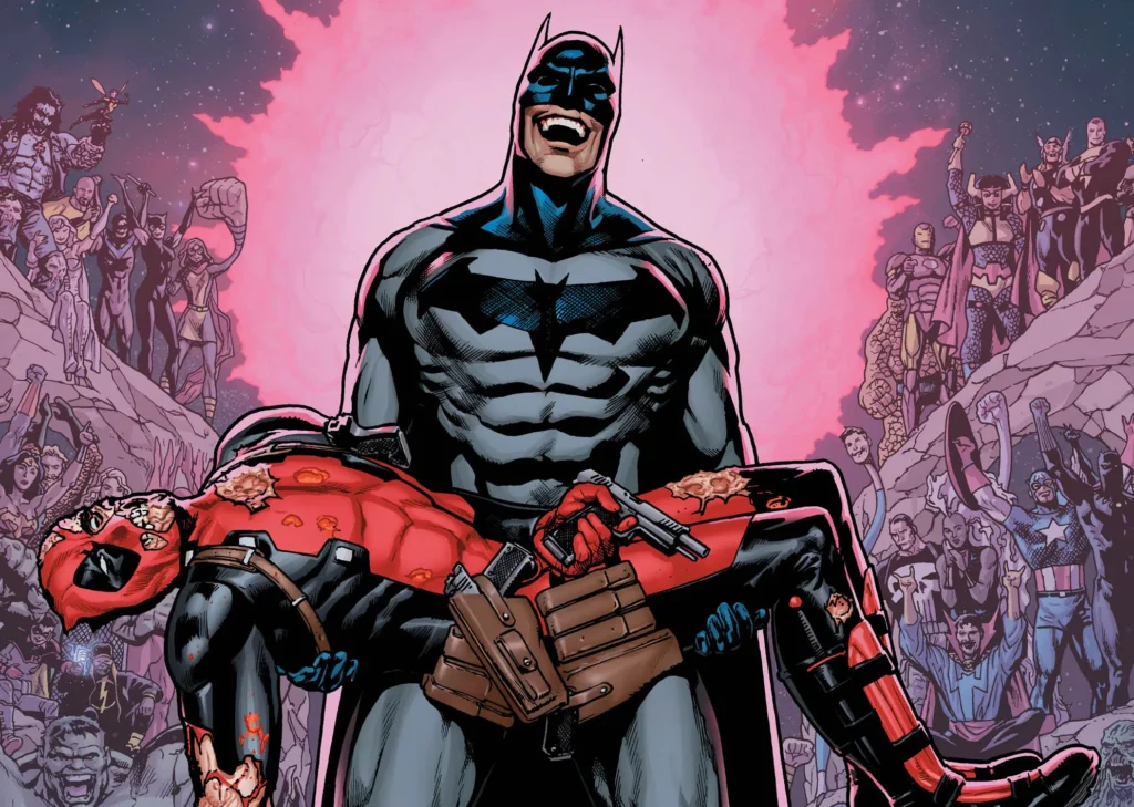 Crossover entre Batman e Deadpool chega ao Brasil em dezembro, com galeria de capas variantes