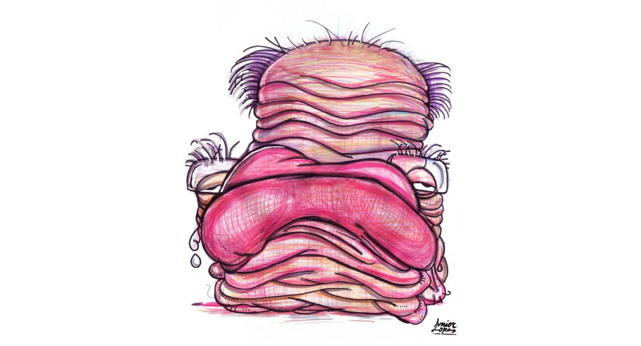 Caricatura do ministro da justiça Gilmar Mendes