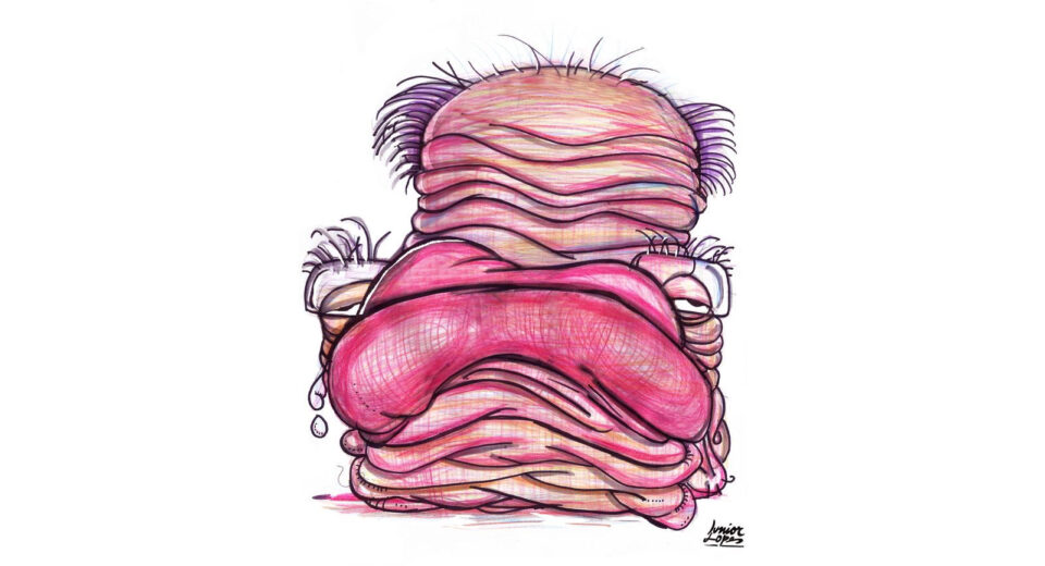 Caricatura do ministro da justiça Gilmar Mendes