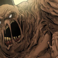 Clayface escancara a boca em cena do desenho