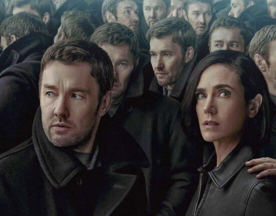 Detalhe do cartaz da 2ª temporada de Matéria Escura, mostrando os personagens principais.