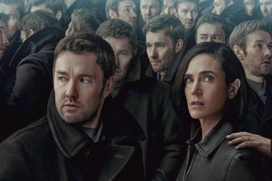 Detalhe do cartaz da 2ª temporada de Matéria Escura, mostrando os personagens principais.