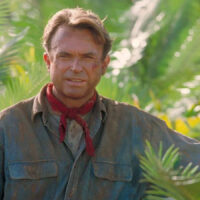 Sam Neill na pele do Dr. Grant de Jurassic Park