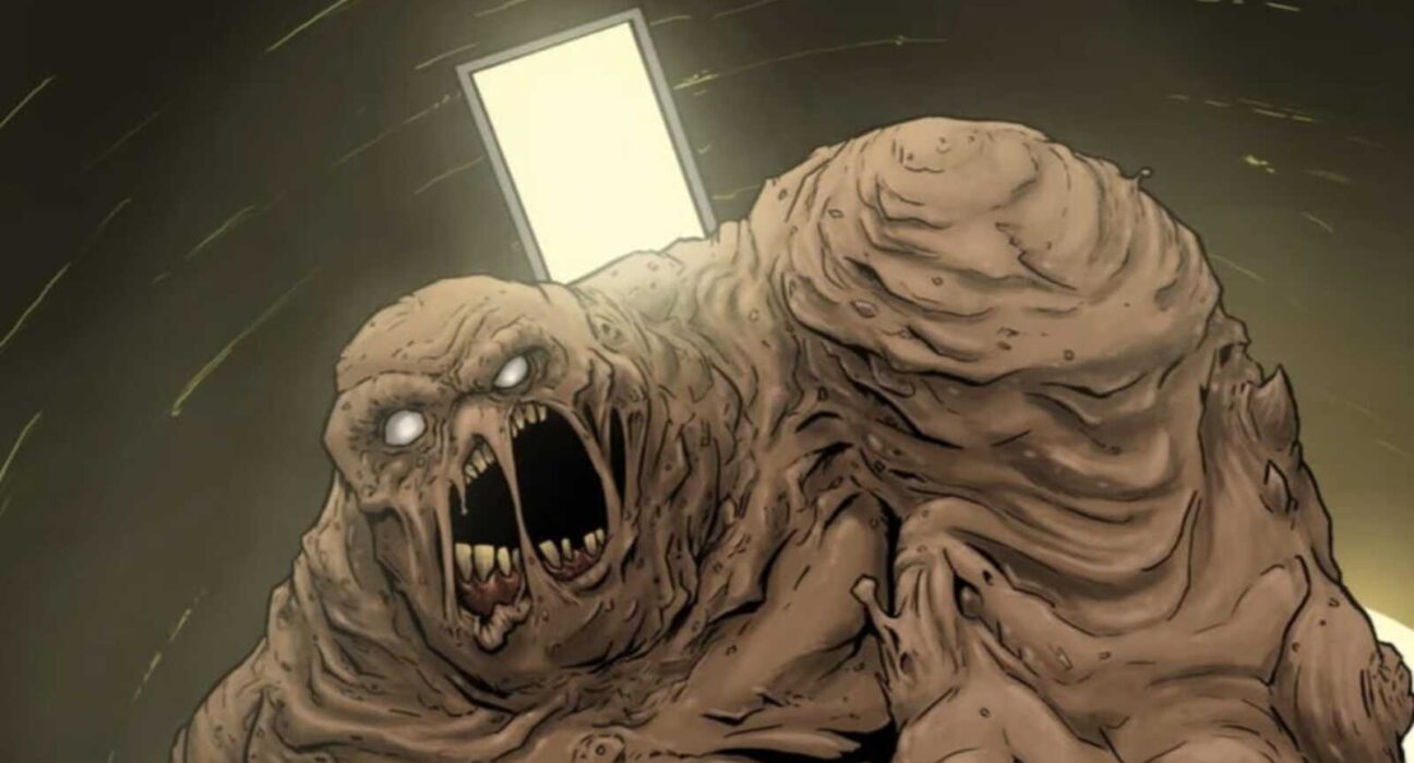 Clayface escancara a boca em cena do desenho