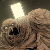 Clayface escancara a boca em cena do desenho