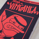 Capa da HQ Asas da Vingança mostrando a arte influenciada pelo punk e fanzines.
