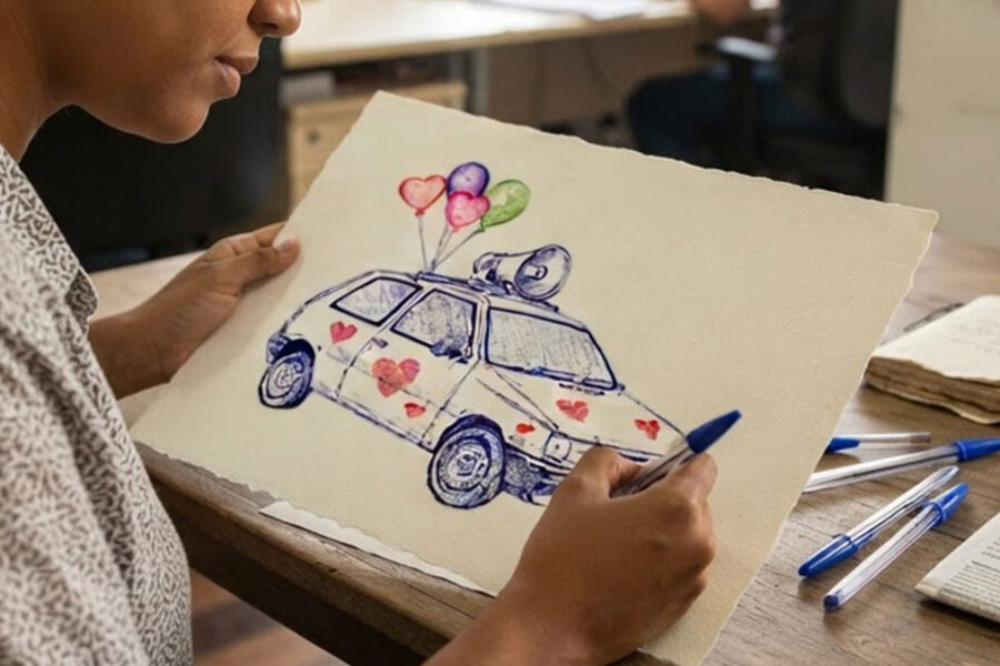 Artistas brasileiros têm a chance de participar do BIC Art Master 2026 usando caneta esferográfica.