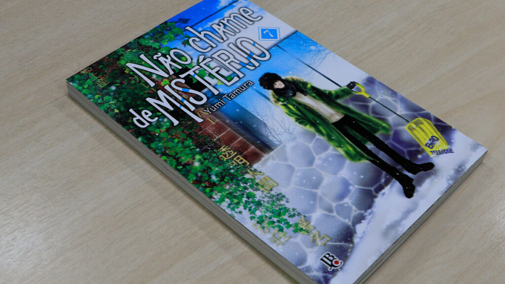 Capa do mangá Não chame de MISTÉRIO, destacando o protagonista Totonou Kunou em um cenário tenso.