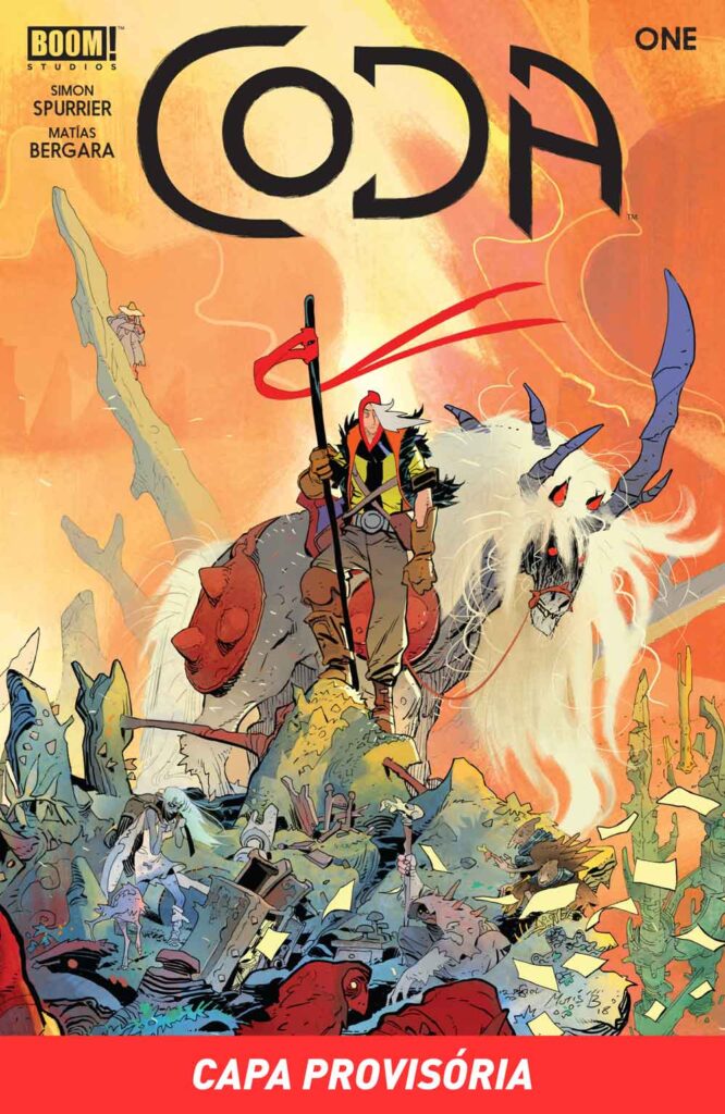 Capa da graphic novel CODA, de Simon Spurrier e Matías Bergara, edição integral luxuosa.