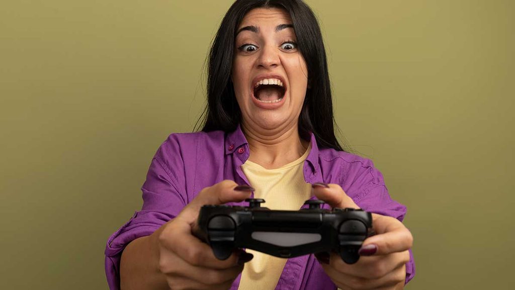 Imagem de um gamer preocupado com a segurança digital em jogos online.