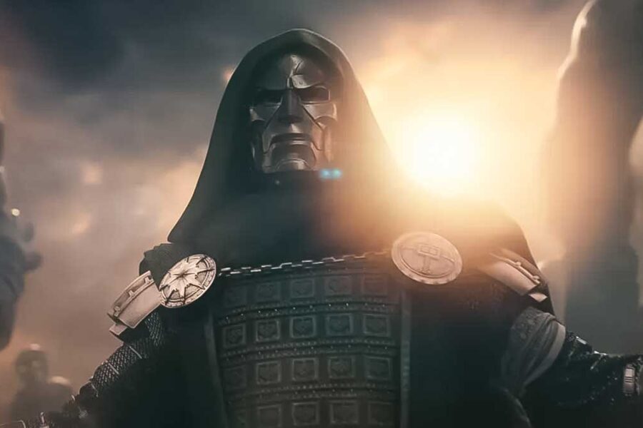 Victor von Doom, o Doutor Destino, em cena do trailer de Vingadores na D23 Expo.