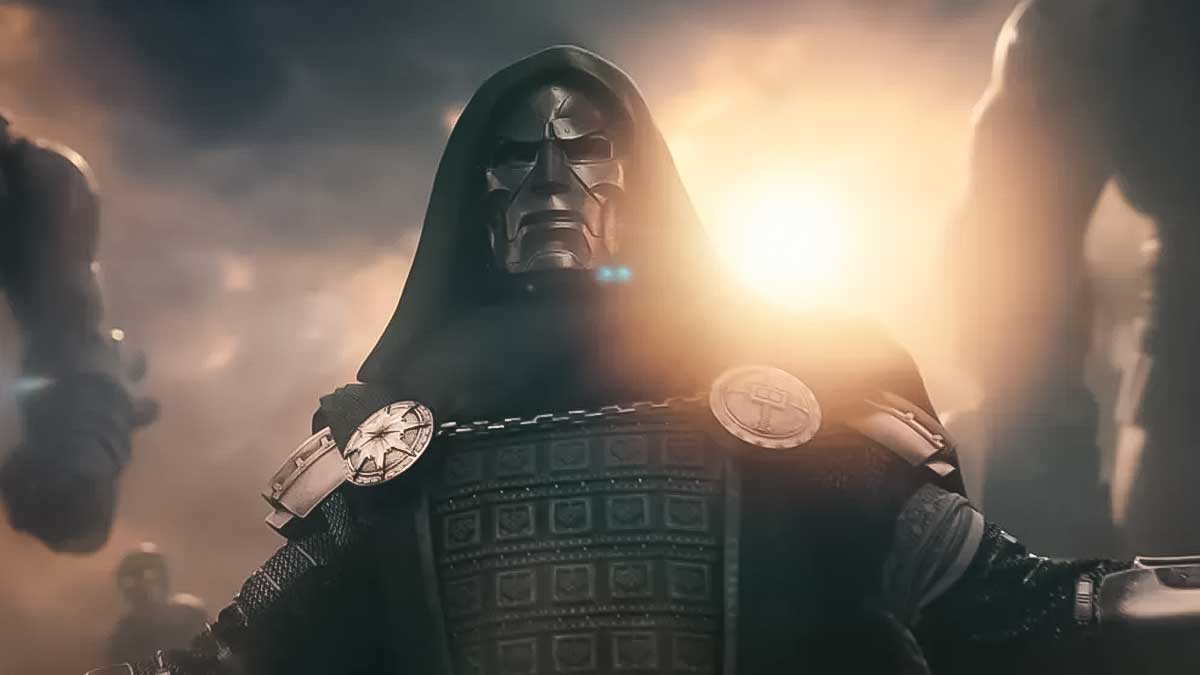 Victor von Doom, o Doutor Destino, em cena do trailer de Vingadores na D23 Expo.