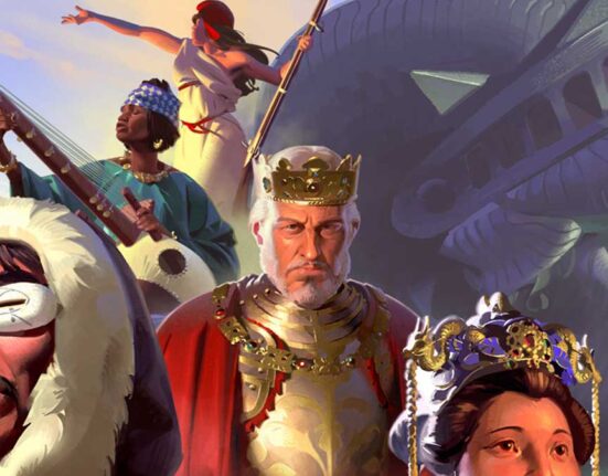 Imagem de divulgação do jogo HUMANKIND 2, com gráficos inovadores e novos povos para explorar.