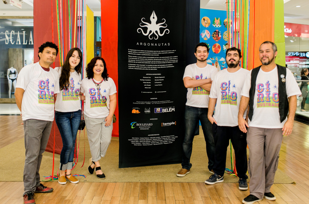 Artistas de quadrinhos em Belém organizando eventos e oficinas.
