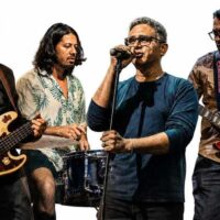 Banda RIT se preparando para abrir o show de Humberto Gessinger em Belém.