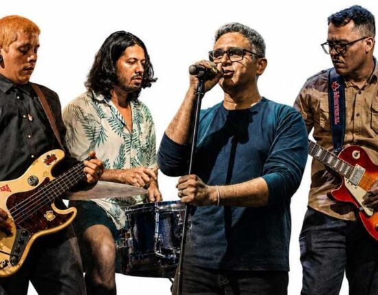 Banda RIT se preparando para abrir o show de Humberto Gessinger em Belém.