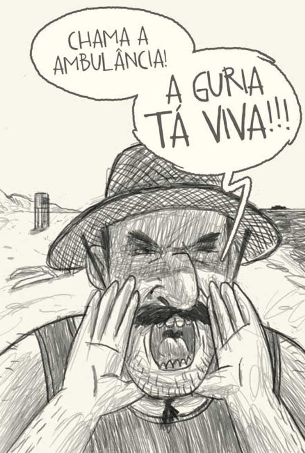 Capa da HQ 'Terror nas Dunas', uma investigação gráfica sobre o maníaco do Cassino.