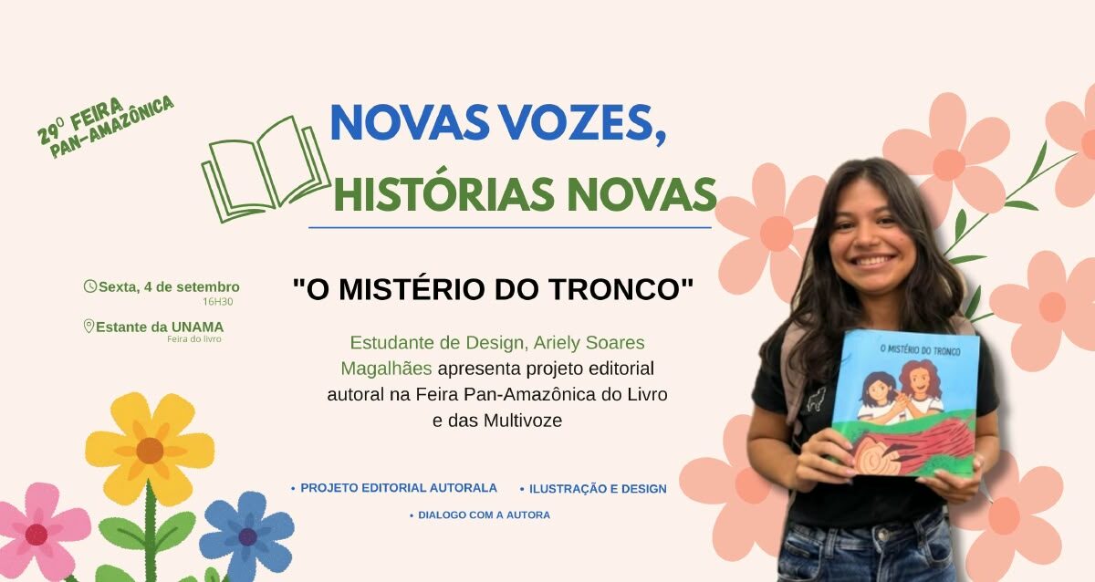 Do primeiro período à Feira do Livro: estudante apresenta projeto editorial autoral