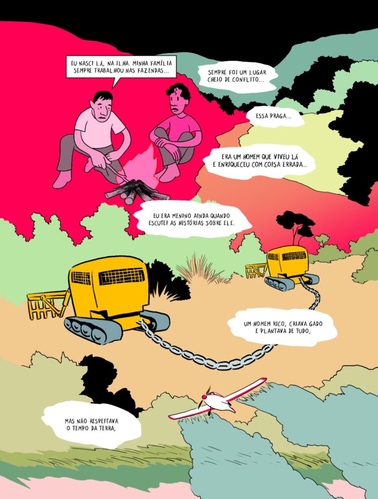 Capa da HQ Vicente – Terra Morta mostrando o personagem Vicente em ação