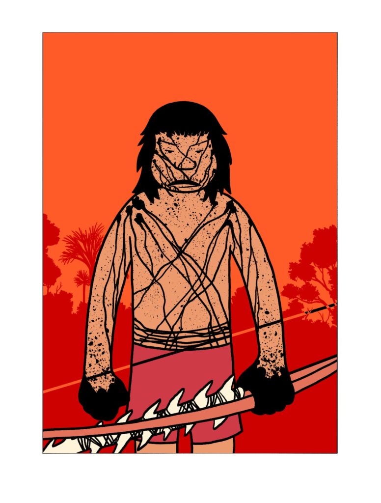 Capa da HQ Vicente – Terra Morta mostrando o personagem Vicente em ação