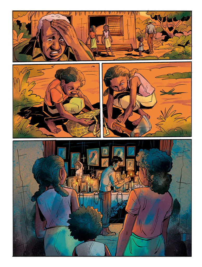Capa da adaptação em quadrinhos do livro 'Torto Arado' de Itamar Vieira Junior.